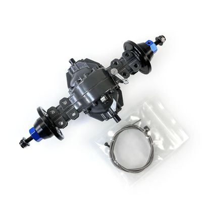JDM Differential Lock Metal Rear Through Axle for 1/14 Rc Dump Tractor Truck