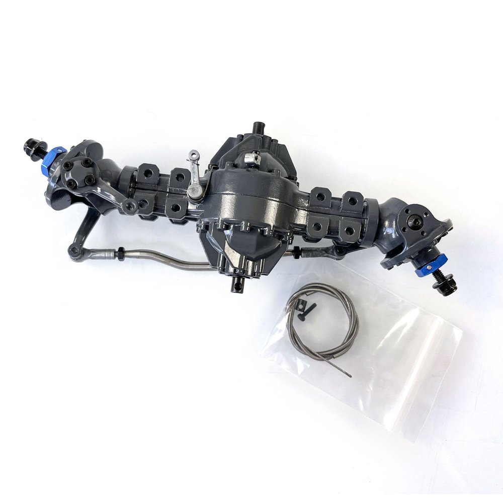 JDM Differential Metal Front Through Axle for 1/14 Rc Dump Tractor Truck