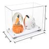 Better Display Cases Versatile Acrylic Display Case - Medium Rectangle Box with Clear Case, White Risers and White Base 15" x 8" x 9" (A013/V11) view 2