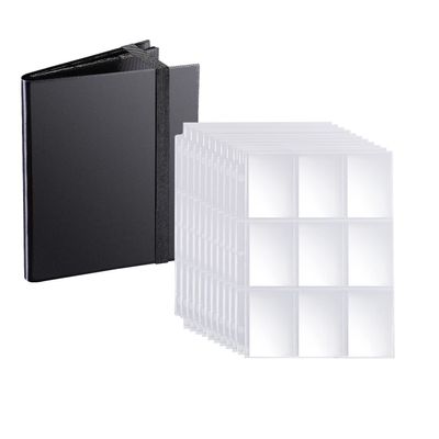 540 Pockets Premium Double Side Trading Card Sleeves Pages for 3 Ring Binder + 360 Side Loading Hockey Card Binders for MTG, TCG, Sports, Football, Baseball Cards