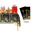 2 PCS Construction Table Cloth Plastic Disposable Construction Birthday Party Supplies Tablecloth Rectangle Dump Truck Table Covers for Kids Boys Construction Birthday Party Decorations, 54 x 108 Inch view 4