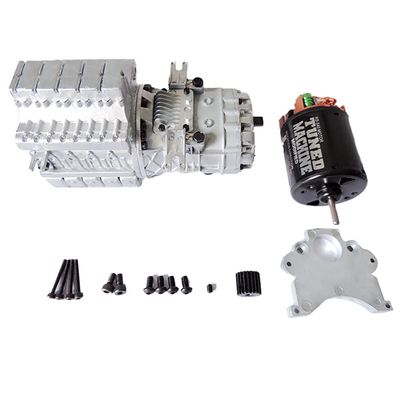 JDM Automatic Stepless Gearbox with Motor for 1/14 Rc Tractor Truck Car Lesu