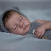 iCradle Lovely 19 inch Reborn Baby Doll Full Vinyl Baby Doll Boy Anatomically Correct Rooted Hair Sleeping Realistic Newborn Doll Toy for Ages 3+ view 4