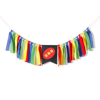 First Birthday High Chair Banner - Boy 1st Birthday Highchair Banner, Carnival Circus Banner for First Birthday, Boys Birthday Party Supplies, Fiesta Party Decorations