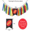 First Birthday High Chair Banner - Boy 1st Birthday Highchair Banner, Carnival Circus Banner for First Birthday, Boys Birthday Party Supplies, Fiesta Party Decorations view 2