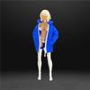 1/12 Scale Female Clothes,Zip Hooded Coat Shirt Costume Clothing for 6inch Female Action Figure Body (Blue) view 2