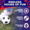 Toysery Foam Sports Balls Toddler Toys Set with Carry Bag - Includes Football, Soccer Ball, Tennis Ball, Basketball, Baseball, Kickball, & 3 Fresbee Discs - Soft Balls for Kids and Toddlers Ages 1-3 view 4