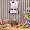 Aoriher Cow Piata with Blindfold and Bat, Farm Animal Theme Birthday Party Supplies Cow Piata for Birthday Party Favors Decor, 16 x 12 x 3.2 Inch view 3