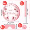 Sinmoe Birthday Piata with Stick Blindfold and Confetti Large Piata for Adult Men Women Birthday Party Supplies Decoration Wedding Anniversary(Rose Gold) view 2