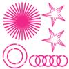 NUDALA 100 Pink Glow Sticks Bracelet Necklaces Bulk Glow In The Dark Party Supplies 8 Light Stick with 100 Connectors Light Up Toys for Christmas New Year Valentine's Day Easter view 1