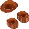 SGBETTER 10 Pack Kids Cowboy Hat Felt Western Cowgirl Hat for Boys Girls Birthday Halloween Cowboy Theme Party Supplies Dress Up Accessories (Brown) view 1