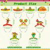 18 PCS Colorful Sombrero Party Hats, 9 Styles Mexican Cinco De Mayo Headbands for Women, Fiesta Costume Supplies view 2