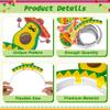 18 PCS Colorful Sombrero Party Hats, 9 Styles Mexican Cinco De Mayo Headbands for Women, Fiesta Costume Supplies view 4