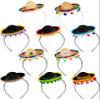 10 PCS Cinco De Mayo Party Decorations, Mini Sombrero Party Hats with Ball Fringe, Fabric Straw Fiesta Headbands Party Costume for Fun Fiesta Mexican Theme Decor Carnivals Festivals Party Favors view 1