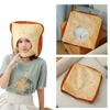 BEESUM 2023 Cute Toast Hat Plush Bread Dress Up Cap Mask for Halloween Christmas Party Costume (Yellow) view 1