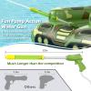 Jasonwell Inflatable Tank Swimming Pool Floaties with Water Cannon Gun Swim Floaty Rafts for Lake, Beach & Pool Party Toys for Boys, Girls, Kids & Adults- Green view 4