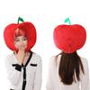 BEESUM 2023 Cute Cherry Hat Plush Fruit Dress Up Cap Mask for Halloween Christmas Party Costume view 1