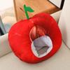 BEESUM 2023 Cute Cherry Hat Plush Fruit Dress Up Cap Mask for Halloween Christmas Party Costume view 3