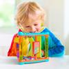 Lollipop Interactive Toddler Activity Triangle - Montessori Toys for Toddlers - Activity Cube for Play and Learning Educational Busy Cube with Shapes, Colors, and Spinners view 2