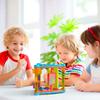 Lollipop Interactive Toddler Activity Triangle - Montessori Toys for Toddlers - Activity Cube for Play and Learning Educational Busy Cube with Shapes, Colors, and Spinners view 4