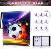 Soccer Card Binder 9 Pocket, Trading Card Binder with Sleeves, Sports Card Binder Collectible Trading Card Albums Fits 900 Cards with 50 Removable Sleeves view 2