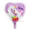 24pcs Happy Mothers Day Foil Balloons, Heart Balloons,18inch Best Mother's day Day Balloons for Happy Mothers Day Birthday Party Decorations Supplies (pink-12) view 2