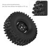 1/10 RC Tire, 4pcs 1 9in Edge Rubber Tire Skin, Inflatable Tire Upgrade Spare Parts Remote Tyre Car Model Tyre for Axial for SCX10 90047 for D90 D110 TF2 1/10 RC Crawler 120MM Hub Accessories(Black) view 3