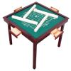 MJTABLE Wooden Mahjong Table, 35" Folding Square Card Tables, Wear-Resistant Nylon Desktop, Board Game Domino Table, Poker Cards, Mahjong, Board Games view 1