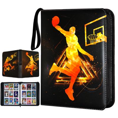Basketball Cards Binder 900 Pockets, Trading Cards Holder Card Collectors Album,Trading Card Binder 9 Pocket with 50 Removable Sleeves for Basketball Card and Sports Card