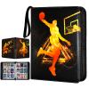 Basketball Cards Binder 900 Pockets, Trading Cards Holder Card Collectors Album,Trading Card Binder 9 Pocket with 50 Removable Sleeves for Basketball Card and Sports Card view 1