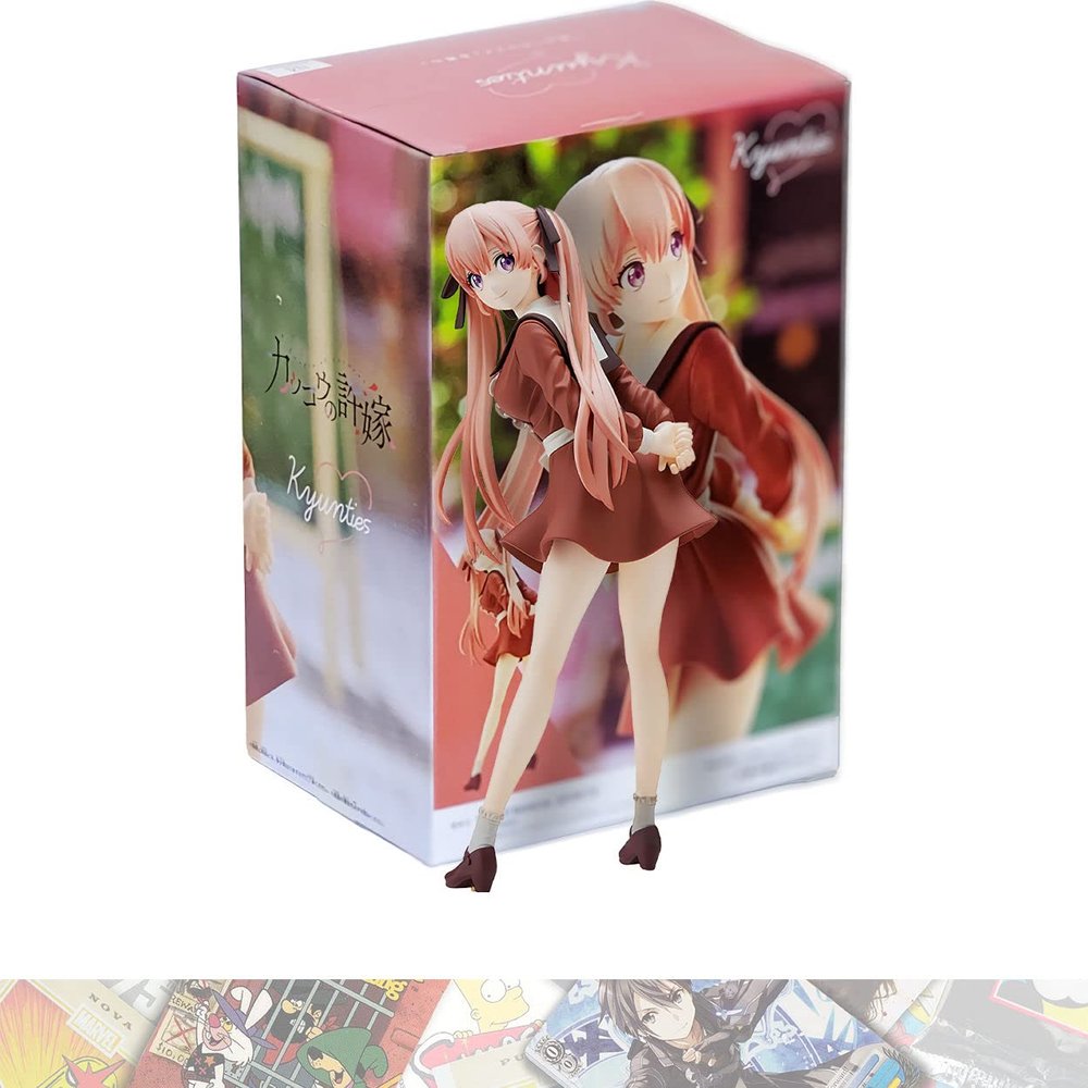Erika Amano: 17cm Kyunties Statue Figurine Bundled with 1 A.C.G. Compatible Theme Trading Card (18486)