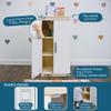 Childrens Factory Wooden Play Refrigerator for Kids and Toddlers  Pretend Fridge with Realistic Design  Preschool Furniture for Classroom or Playroom  19" W x 15" D x 36" H  Assembly Required view 4