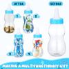 jojofuny Baby Bottle Piggy Bank 11.02 Inch Transparent Money Box for Kids Desktop Decoration Birthday Savings Pot view 2