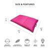 Big Joe Lagoon Lounger No Inflation Needed Pool Float, Summer Melon Double Sided Mesh, Quick Draining Fabric, 5 feet Giant view 2