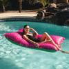 Big Joe Lagoon Lounger No Inflation Needed Pool Float, Summer Melon Double Sided Mesh, Quick Draining Fabric, 5 feet Giant view 3