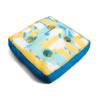 Big Joe Captain's Caddie No Inflation Needed Pool Float Drink Holder, Paintbrush Yellow Double Sided Mesh, Quick Draining Fabric, 2 feet view 1