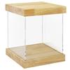 BenchPro Clear Acrylic Display Case for Trophy, Collectibles, Assemble Cube Display Box Stand Dust Proof Protection Showcase for Action Figures Toys. (1.75" Thick Wood, 14" H x 12" L x 12" D) view 1