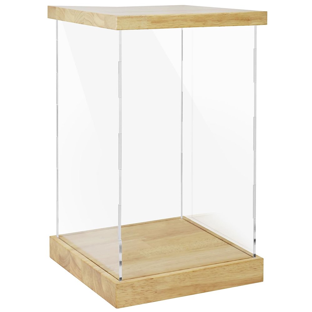 BenchPro Clear Acrylic Display Case for Trophy, Collectibles, Assemble Cube Display Box Stand Dust Proof Protection Showcase for Action Figures Toys. (1.75" & 1" Thick Wood, 20" H x 12" L x 12" D)