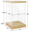 BenchPro Clear Acrylic Display Case for Trophy, Collectibles, Assemble Cube Display Box Stand Dust Proof Protection Showcase for Action Figures Toys. (1.75" & 1" Thick Wood, 20" H x 12" L x 12" D) view 3