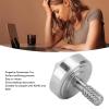 Fidget Gyroscope Toy, Portable Office Anxiety Stress Relief ADHD Rotating Gyroscope Toy Metal Finger gyrosphere for Boyfriend Father (Silver) view 4