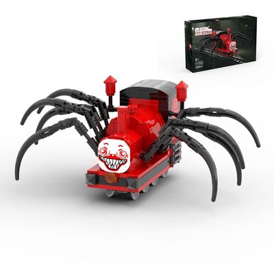 Charles Chooo Chooo Building Toy Set,259Pieces Horror Game Spider-Train Monster Building Blocks, Charles Train with Spider Figure Model Building Kit for Gaming Fans (Spider Train Monster)