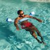 Big Joe Noodle 2 Pack No Inflation Needed Pool Floats, Paintbrush Blue Double Sided Mesh, Quick Draining Fabric, Jumbo 4 feet view 4