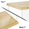BenchPro Clear Acrylic Display Case for Trophy, Collectibles, Assemble Cube Display Box Stand Dust Proof Protection Showcase for Action Figures Toys. (1" Thick Wood, 17" H x 12" L x 12" D) view 4
