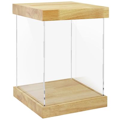 BenchPro Clear Acrylic Display Case for Trophy, Collectibles, Assemble Cube Display Box Stand Dust Proof Protection Showcase for Action Figures Toys. (1.75" Thick Wood, 17" H x 12" L x 12" D)