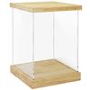 BenchPro Clear Acrylic Display Case for Trophy, Collectibles, Assemble Cube Display Box Stand Dust Proof Protection Showcase for Action Figures Toys. (1.75" & 1" Thick Wood, 17" H x 12" L x 12" D) view 1