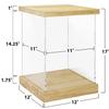 BenchPro Clear Acrylic Display Case for Trophy, Collectibles, Assemble Cube Display Box Stand Dust Proof Protection Showcase for Action Figures Toys. (1.75" & 1" Thick Wood, 17" H x 12" L x 12" D) view 3