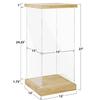 BenchPro Clear Acrylic Display Case for Trophy, Collectibles, Assemble Cube Display Box Stand Dust Proof Protection Showcase for Action Figures Toys. (1.75" & 1" Thick Wood, 27" H x 12" L x 12" D) view 3