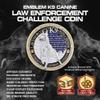 Armor Coin & Emblem - K9 Canine Law Enforcement Challenge Coin - Honor & Tribute Challenge Coin for K9 Officers - Collectible Keepsake for Law Enforcement & Canine Enthusiasts view 4