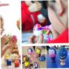Ciieeo 1set Unfinished Wooden Eggs Decorating Kit Paintable for Creative Crafts Smooth for Easy Painting for Home Office Decoration view 3