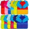 12Pcs Kids Art Smocks Toddler Smocks Waterproof Smock for Kids Painting Colorful Children Aprons Artist Painting Smock Long Sleeves With 3 Roomy Pockets for Children Paint Supplies, Age 3-7 Years view 1